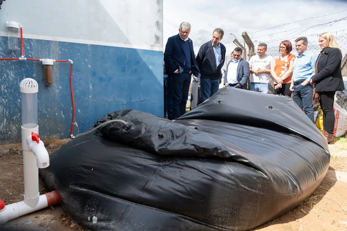 Biodigestor instalado em unidade de ensino de Apucarana