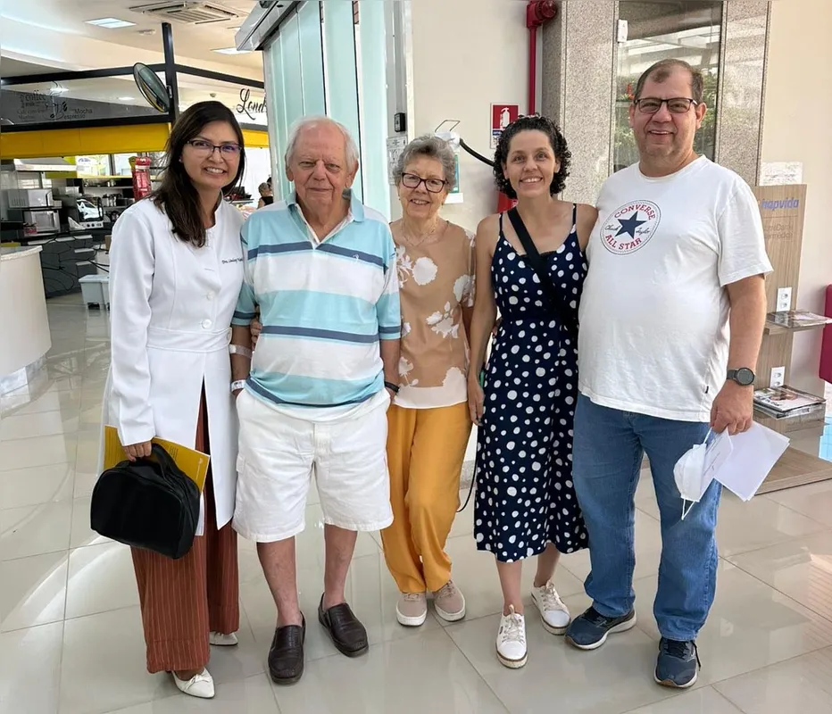 Antonio Pastorello foi ao hospital acompanhado da esposa, Maria de Lourdes, e dos filhos Ana Carolina e Marcos: esperançoso e com boas perspectivas