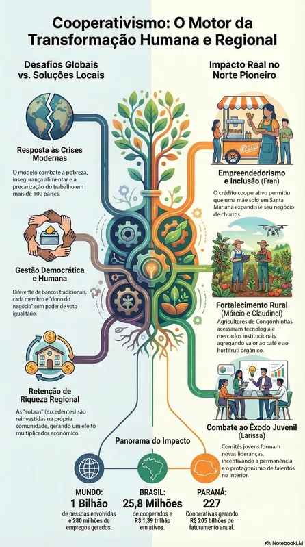 Imagem ilustrativa da imagem No Norte Pioneiro, futuro das pequenas cidades passa por renda, crédito e pertencimento