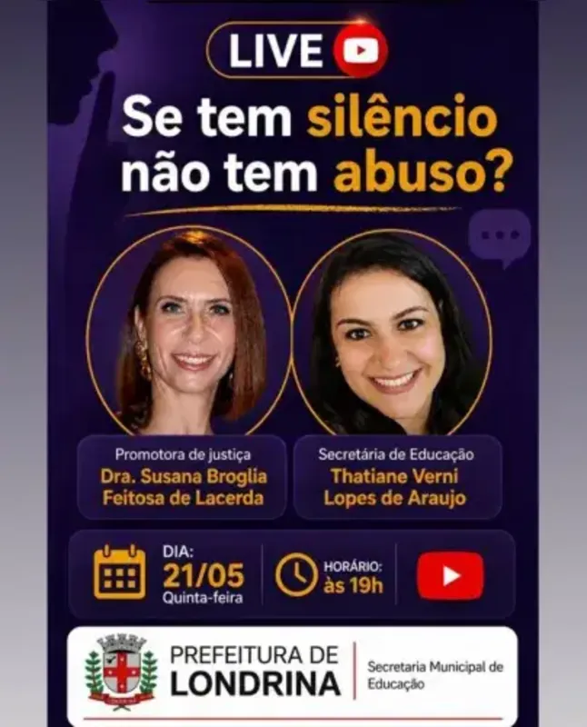 Imagem ilustrativa da imagem Professores de Londrina participam de live sobre prevenção ao abuso infantil