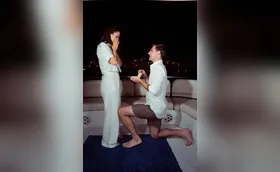 Surpresa, emoção e um sim durante viagem a Miami
