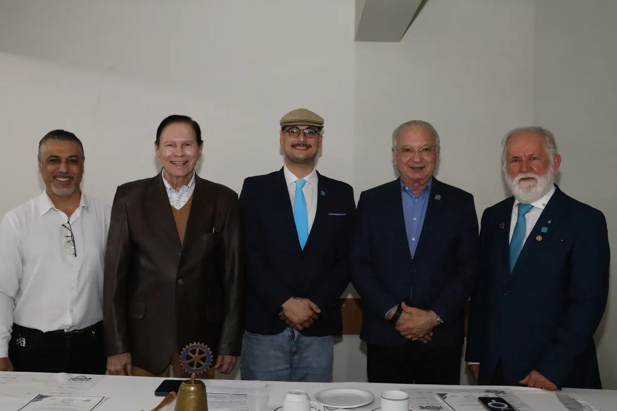 Júlio Eder Carvalho, Severo Canziani , Mateus Maluf, Rev. Osny Ferreira e Otávio Scandelae