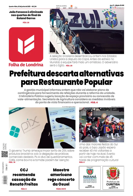 Imagem ilustrativa da imagem Capa 03/06/2026
