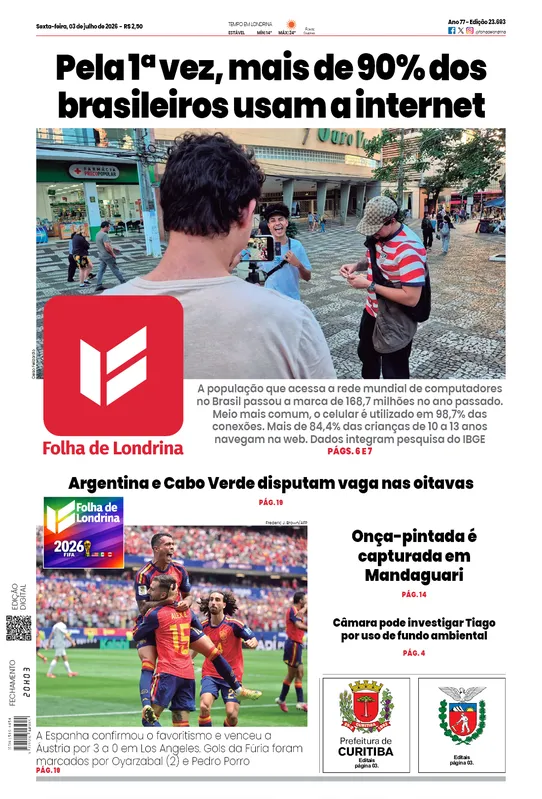 Imagem ilustrativa da imagem Capa 03/07/2026