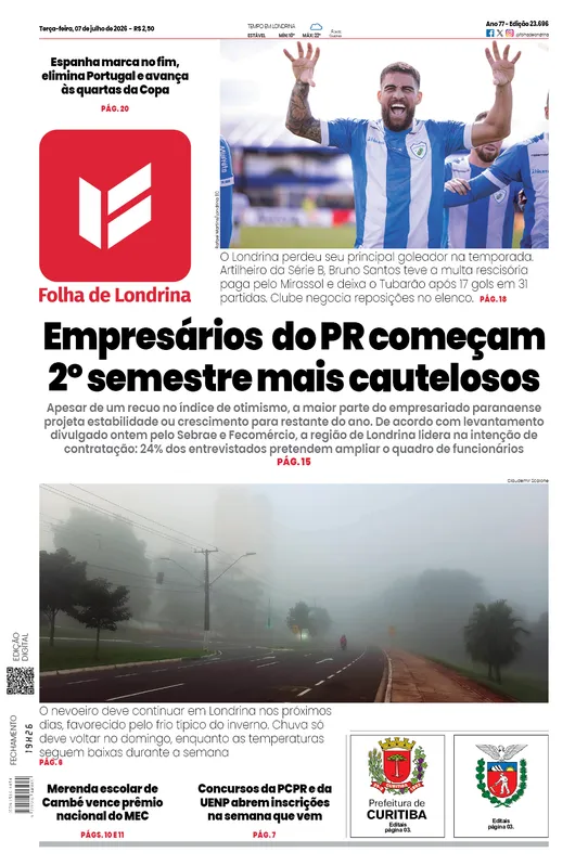 Imagem ilustrativa da imagem Capa 07/07/2026
