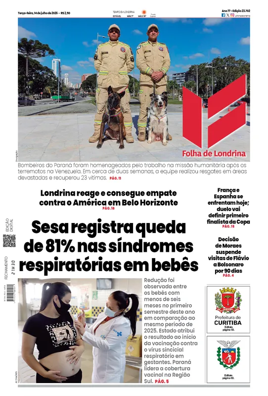 Imagem ilustrativa da imagem Capa 14/07/2026
