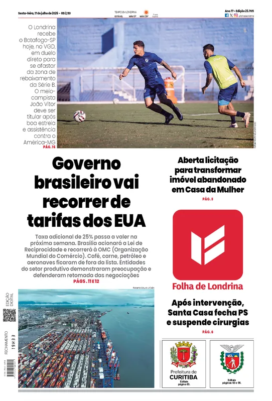 Imagem ilustrativa da imagem Capa 17/07/2026
