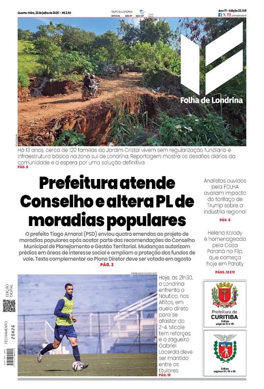 Imagem ilustrativa da imagem Capa 22/07/2026