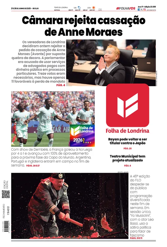 Imagem ilustrativa da imagem Capa 27/06/2026