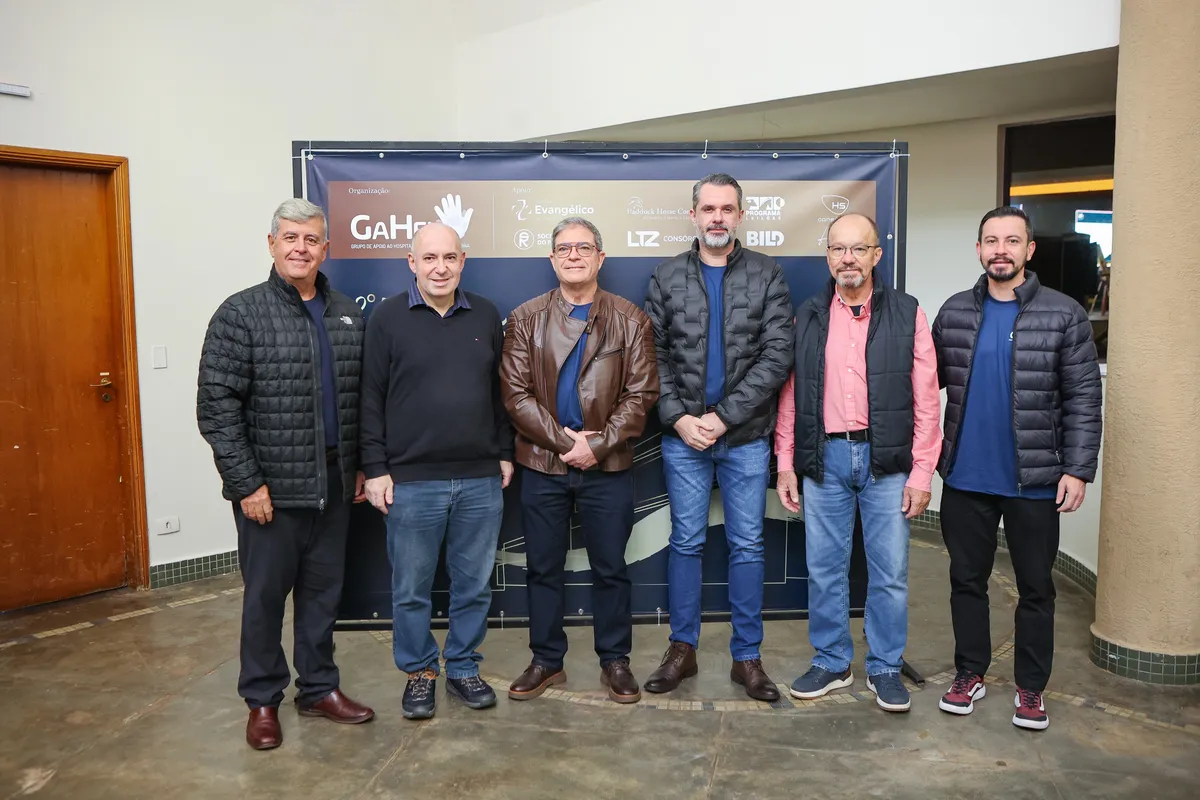 Dagoberto Barros, Eduardo Sene, Dr. João Roberto Pazini, Danilo Geraldeli, Dr. Oziel Torrezin e Felipe Leme