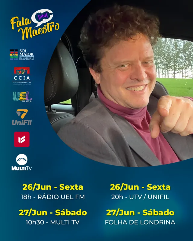 Imagem ilustrativa da imagem #EP254 – PROGRAMA FALA MAESTRO COM RONEY MARCZAK HÁ 05 ANOS NO AR