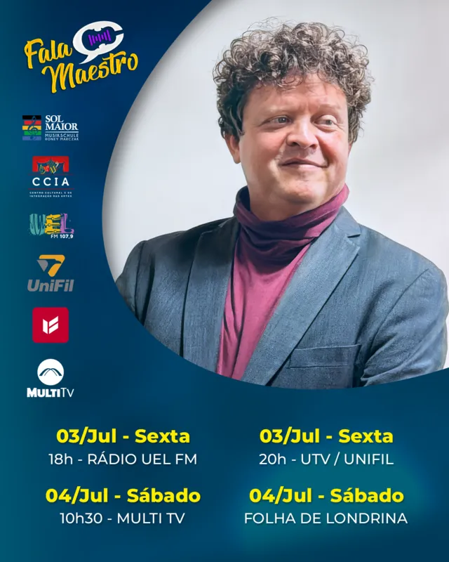 Imagem ilustrativa da imagem #EP255 – PROGRAMA FALA MAESTRO COM RONEY MARCZAK HÁ 05 ANOS NO AR
