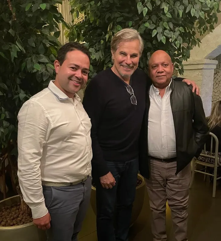 Paulo Junqueira, Edson Celulari e Adilson Oliveira
