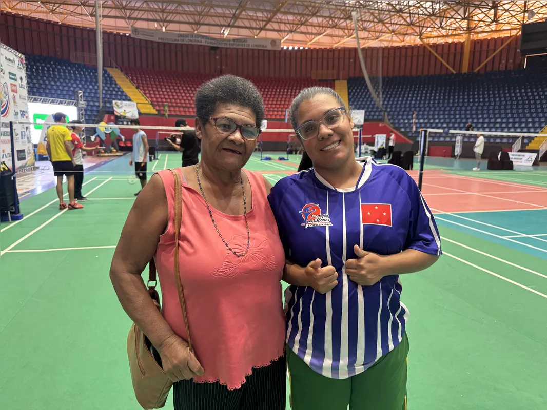 Jeniffer da Silva com a mãe Maria da Paz: sentimento de orgulho