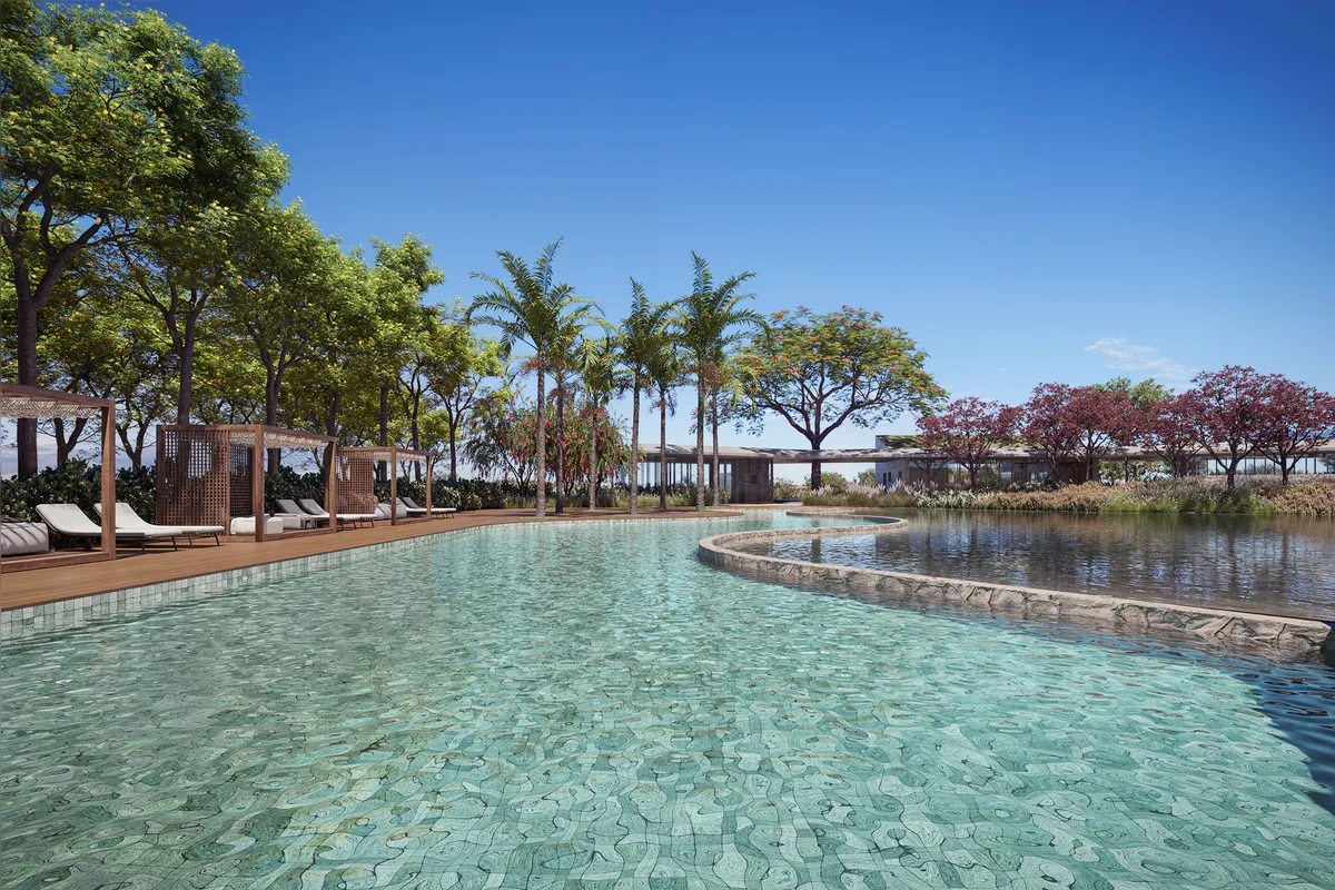 As áreas de lazer do Reserva Terra Roxa foram pensados a partir do conceito de small luxury club