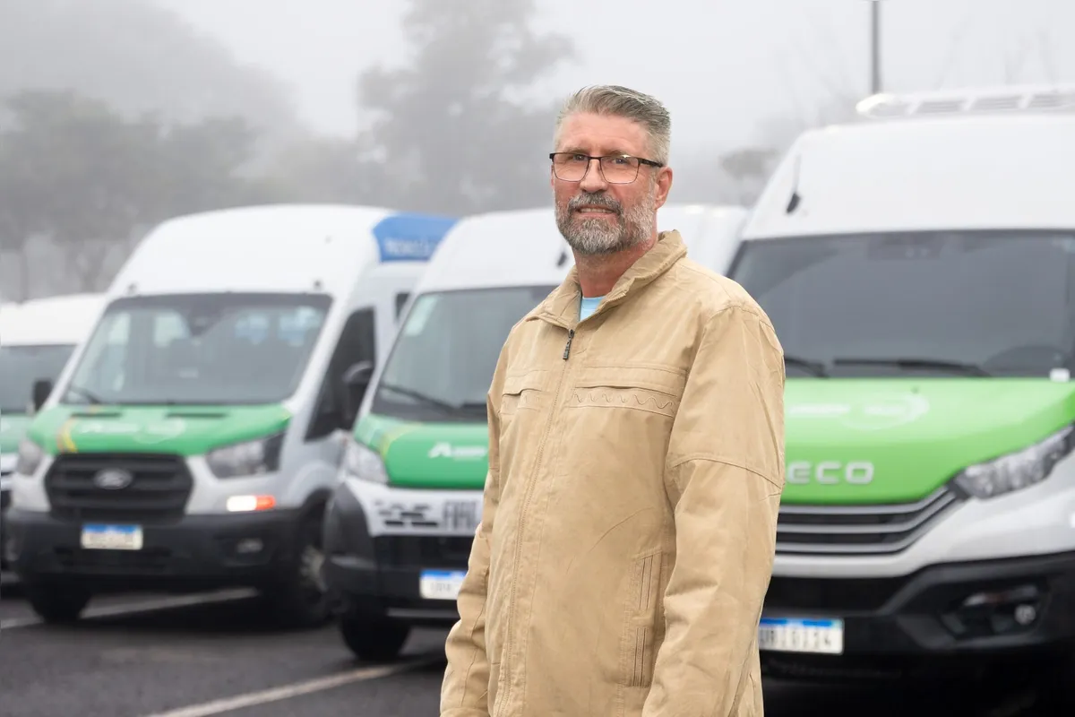 Valdemar Mazon Júnior, fundador e diretor da Associação Terapêutica Sob o Olhar de Maria, de Francisco Beltrão: rapidez e conforto no transporte