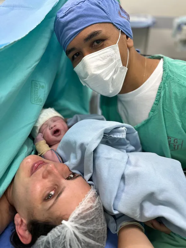 Davi nasceu no dia 13 de janeiro deste ano e foi para casa pela primeira vez na semana passada