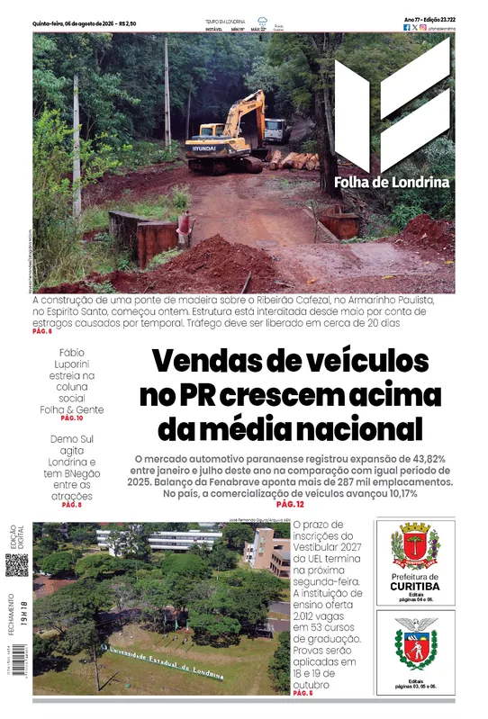 Imagem ilustrativa da imagem Capa 06/08/2026