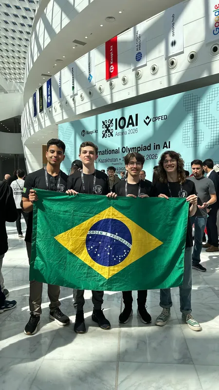 Imagem ilustrativa da imagem Jovem de Santa Amélia participa de Olimpíada de IA no Cazaquistão