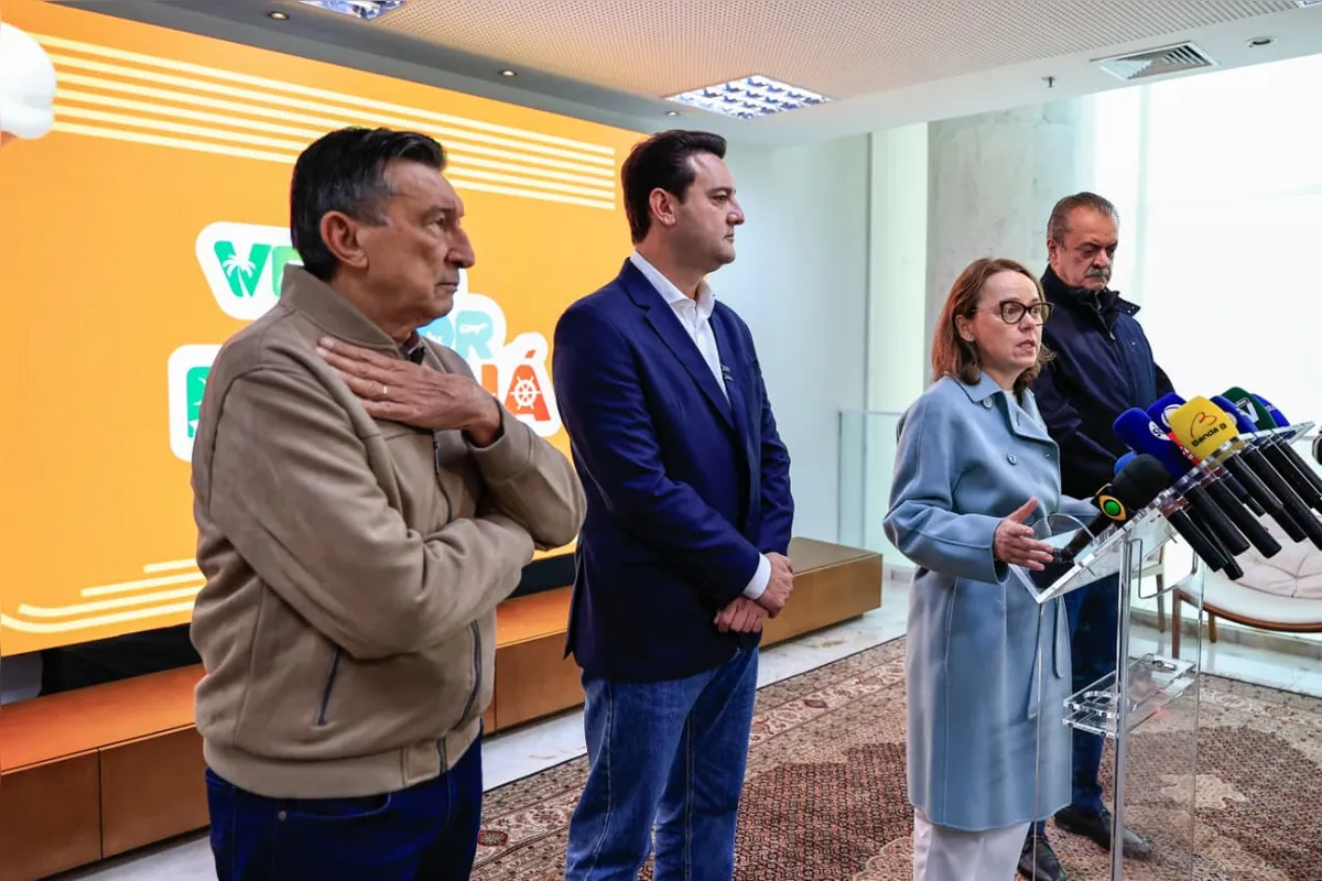 A secretária de Cultura Luciana Casagrande também esteve presente no anúncio da grade de shows do Verão Maior Paraná