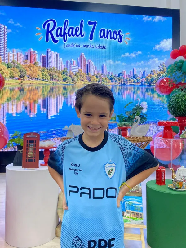 Rafael, 7 anos, paixão por Londrina
