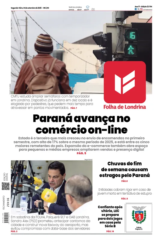 Imagem ilustrativa da imagem Capa 14/09/2026
