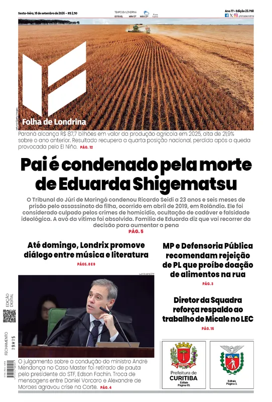 Imagem ilustrativa da imagem Capa 18/09/2026