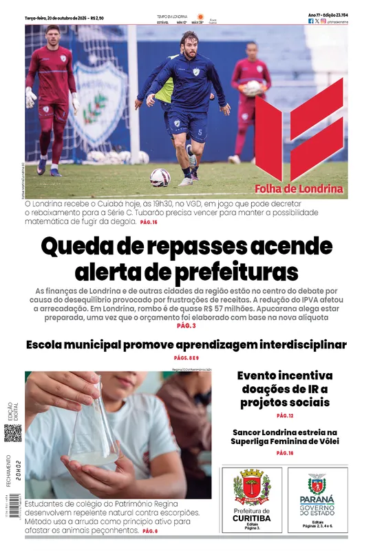 Imagem ilustrativa da imagem Capa 20/10/2026