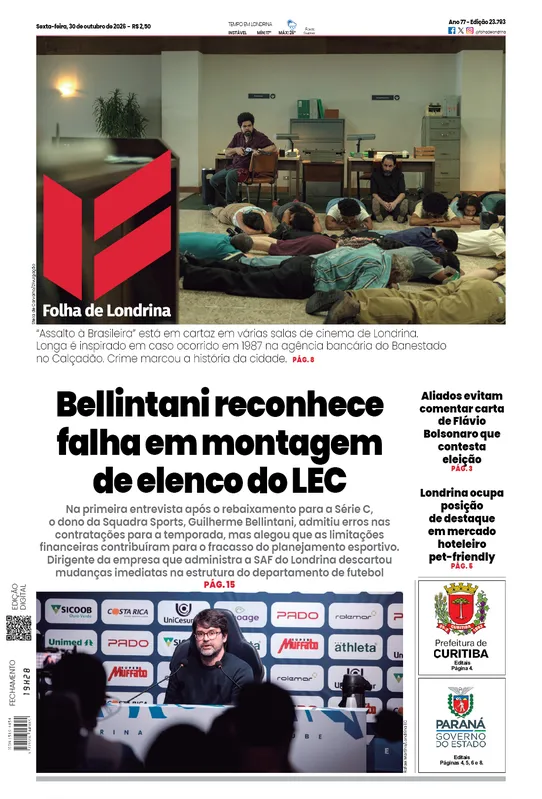 Imagem ilustrativa da imagem Capa 30/10/2026