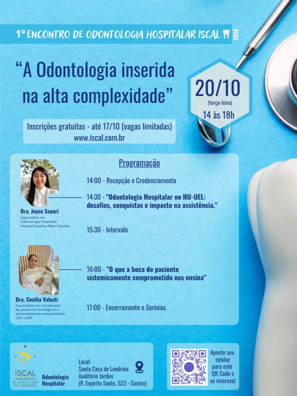 Imagem ilustrativa da imagem Encontro de Odontologia Hospitalar será realizado em Londrina