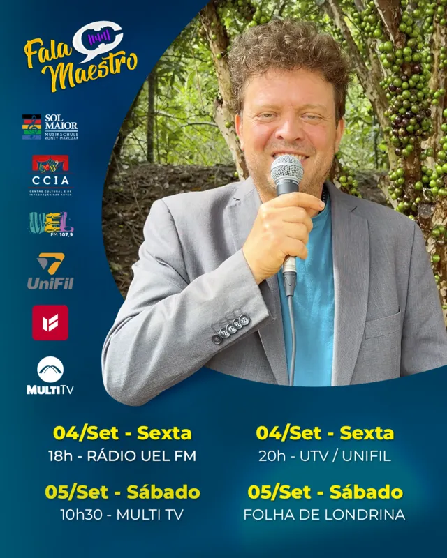 Imagem ilustrativa da imagem #EP264 - A OAB-PR CONVIDA O MAESTRO RONEY MARCZAK PARA EVENTO NO LAGO IGAPÓ EM LONDRINA!