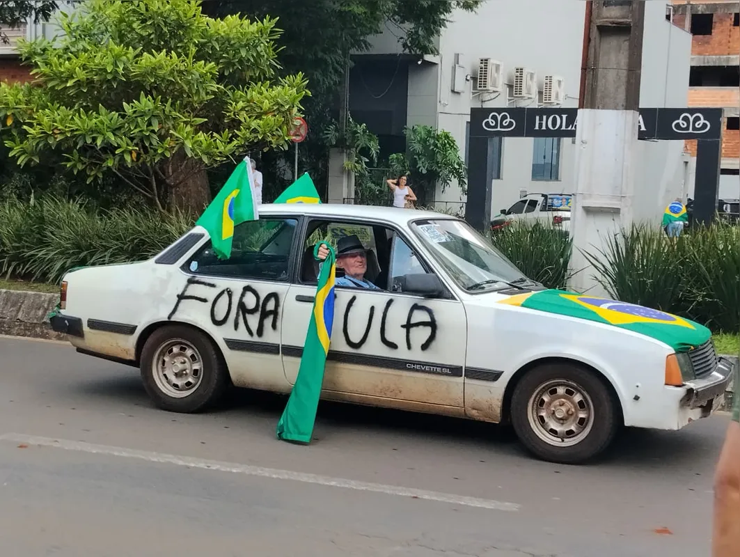 Imagem ilustrativa da imagem Manifestação pró-Flávio Bolsonaro leva militantes da JK ao Lago Igapó