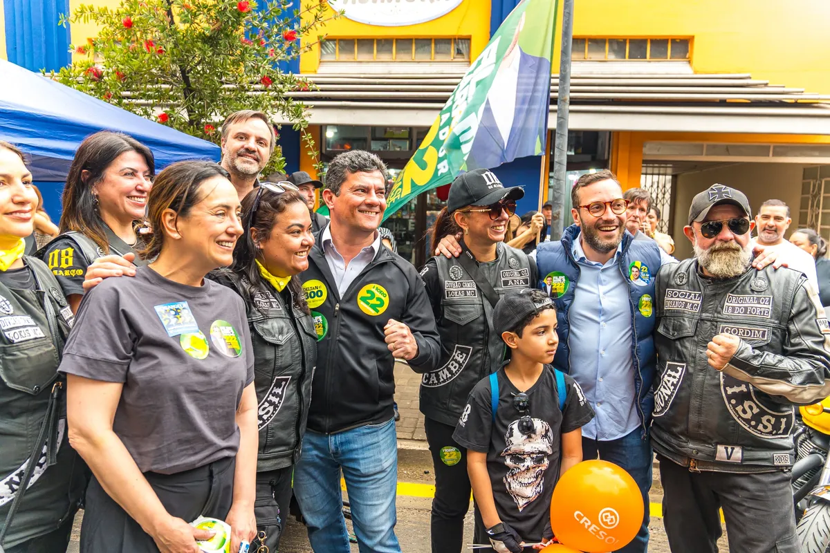 O senador Sergio Moro cumpre agenda política em Londrina