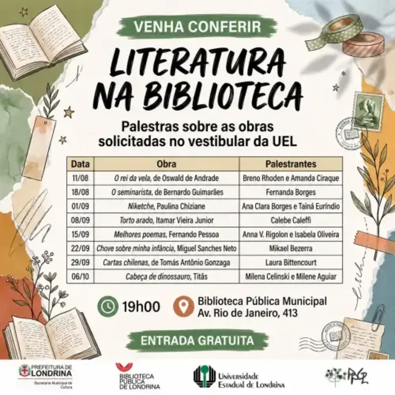 Imagem ilustrativa da imagem Obra obrigatória para vestibular da UEL será discutida nesta terça