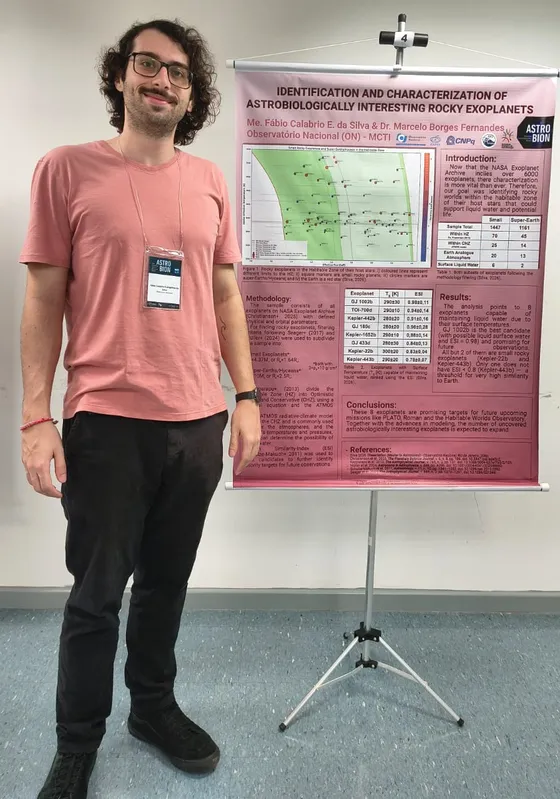 Fábio Calabrio Evangelista da Silva, 27 anos: "Não vamos sair da Terra tão cedo, nossa procura é para entender como esses planetas funcionam para cuidar melhor deste em que vivemos"