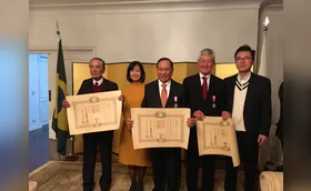 Paranaenses condecorados pelo cônsul-geral do Japão