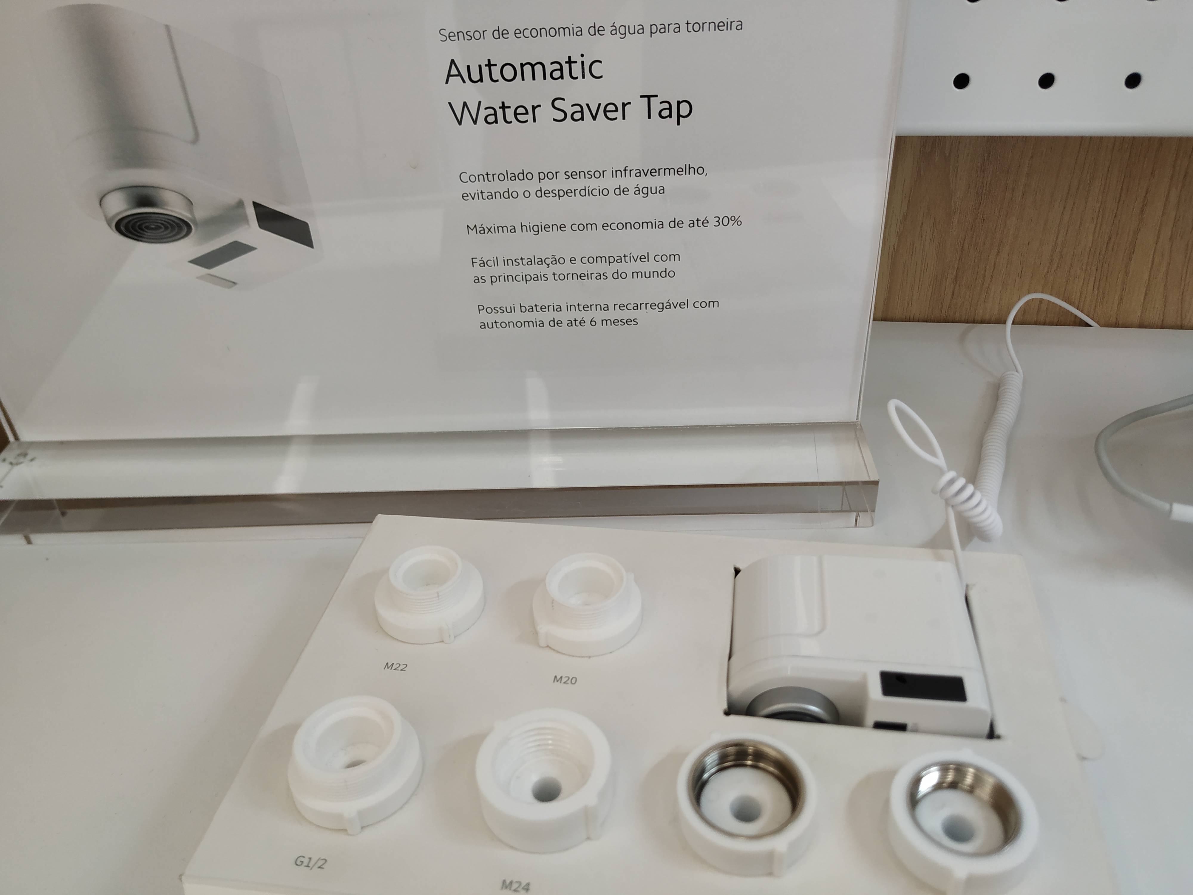 Sensor de economia de água para torneira