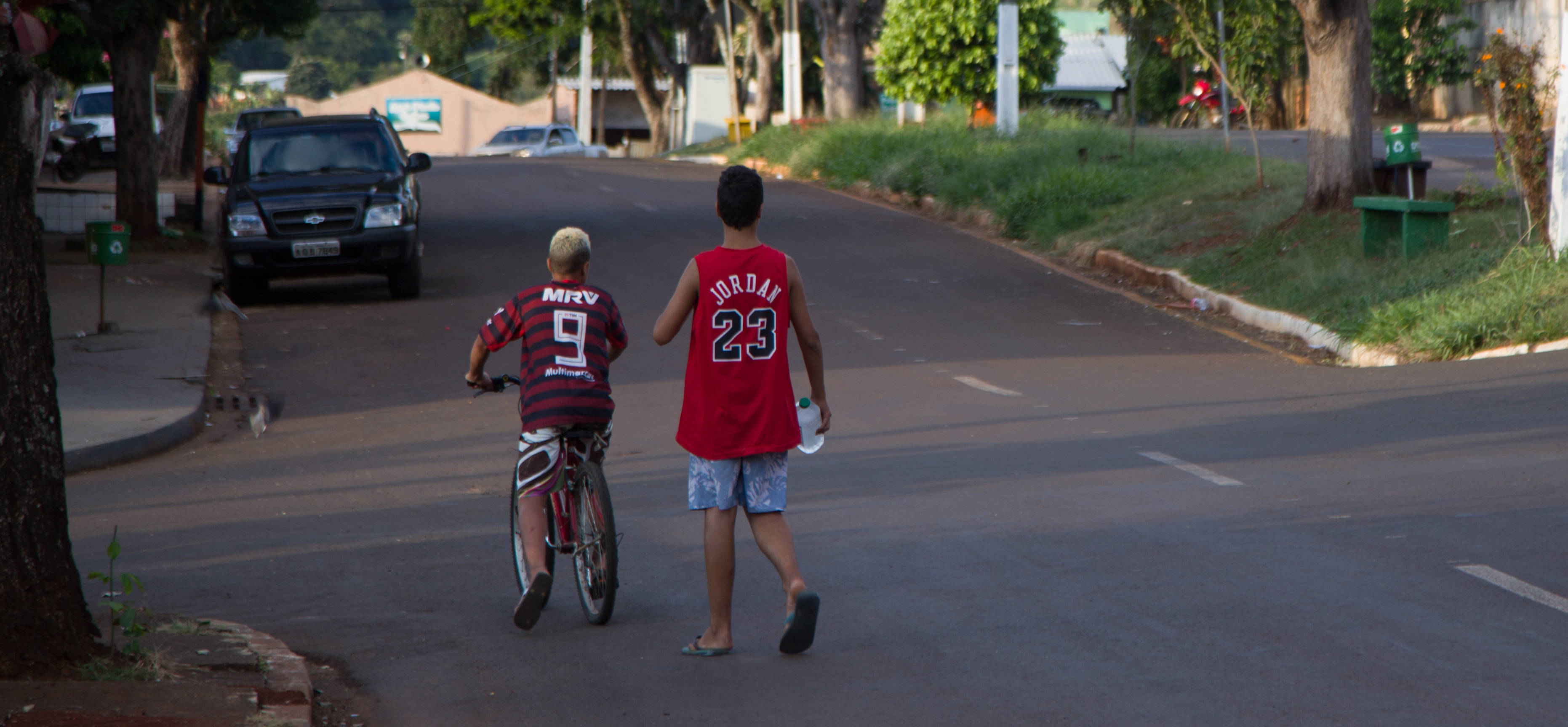 Vinícius e Murilo: aulas em casa têm sido encaradas de forma diferente pelos dois amigos
