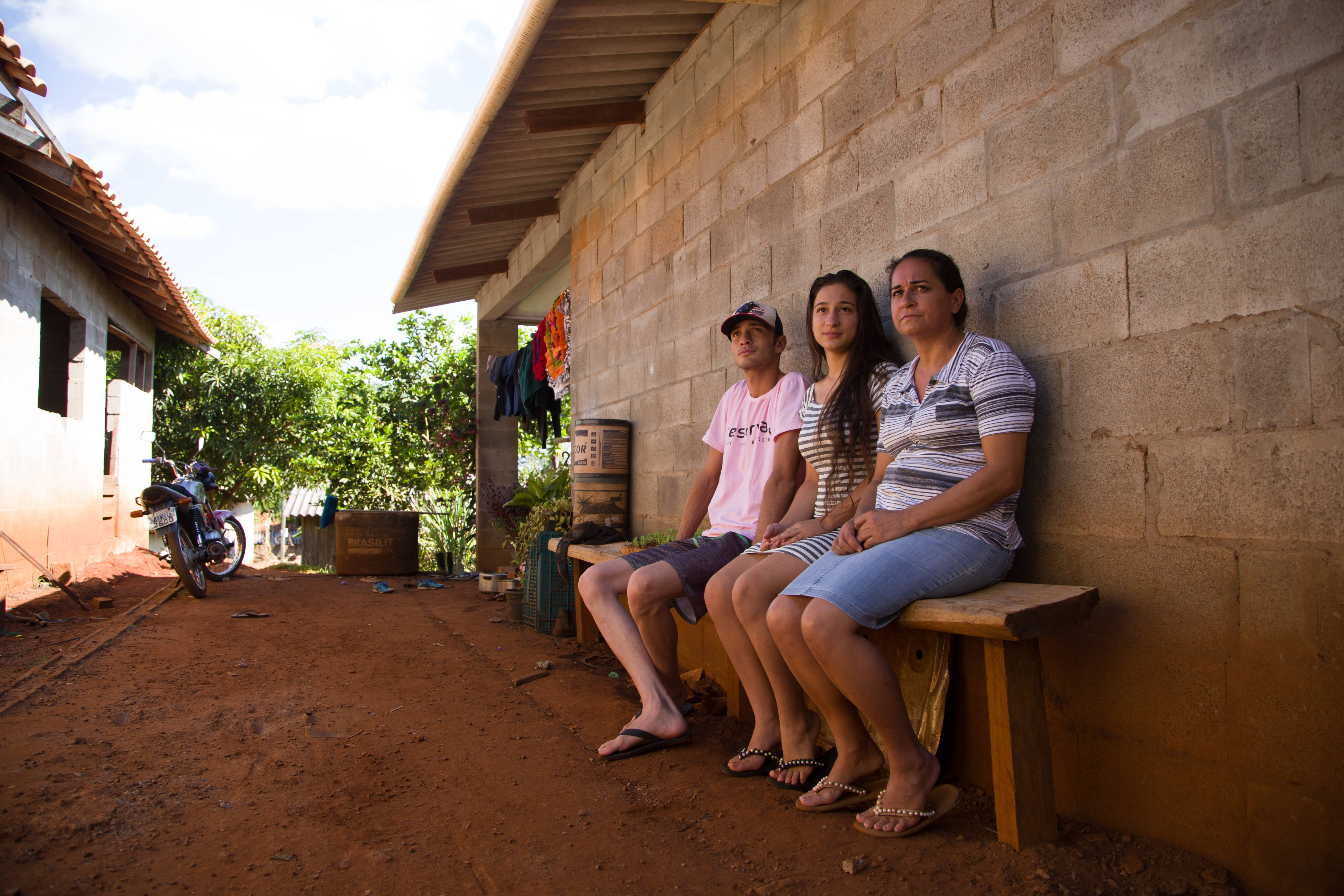 Luiz, Laís e Rosângela Barcarolli: pandemia aumentou sensação de isolamento