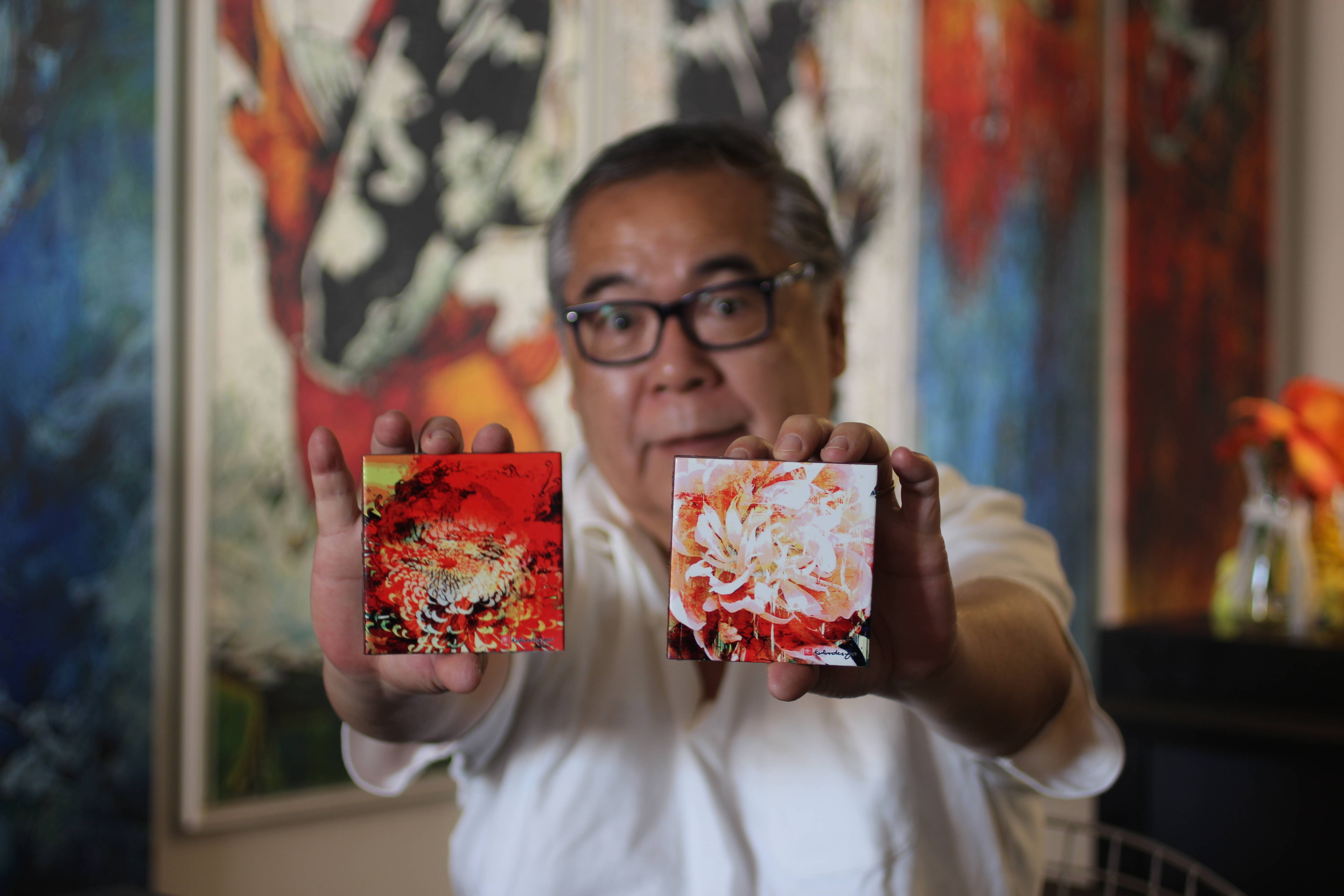 "A escolha das imagens foi baseada no colorido intenso para alegrar ainda mais o ambiente", explica Carlos Kubo