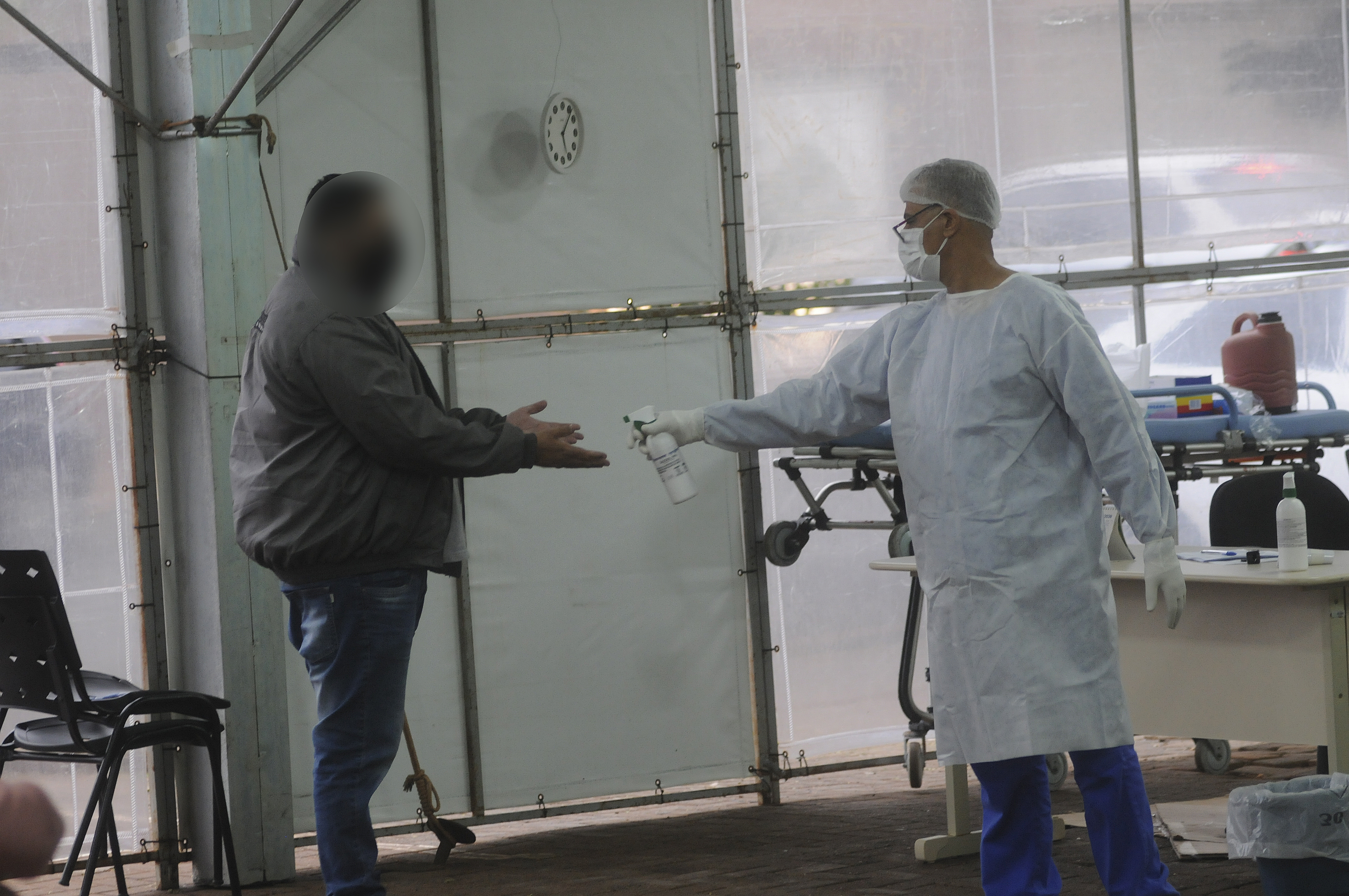 UPA Sabará, que atende pacientes com suspeita de Covid-19
