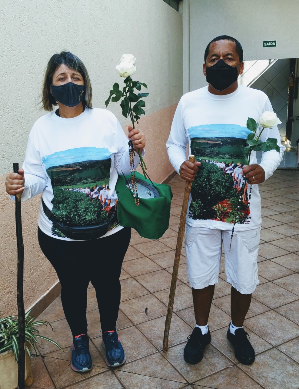 Os coordenadores do grupo Lúcia Souza e Cido Lamparina