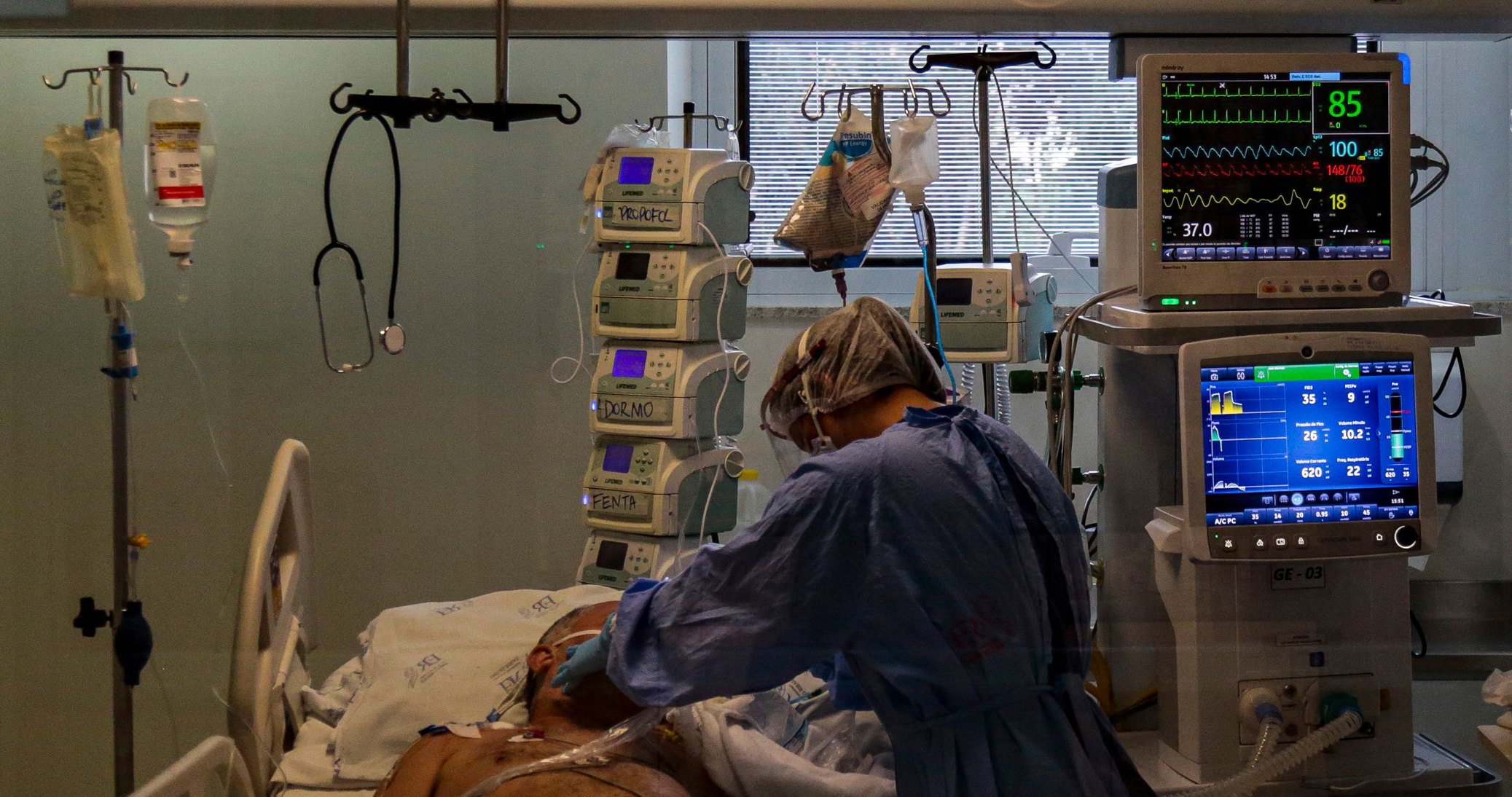 Ao todo, 1.504 pacientes com diagnóstico confirmado de Covid-19 estão internados.