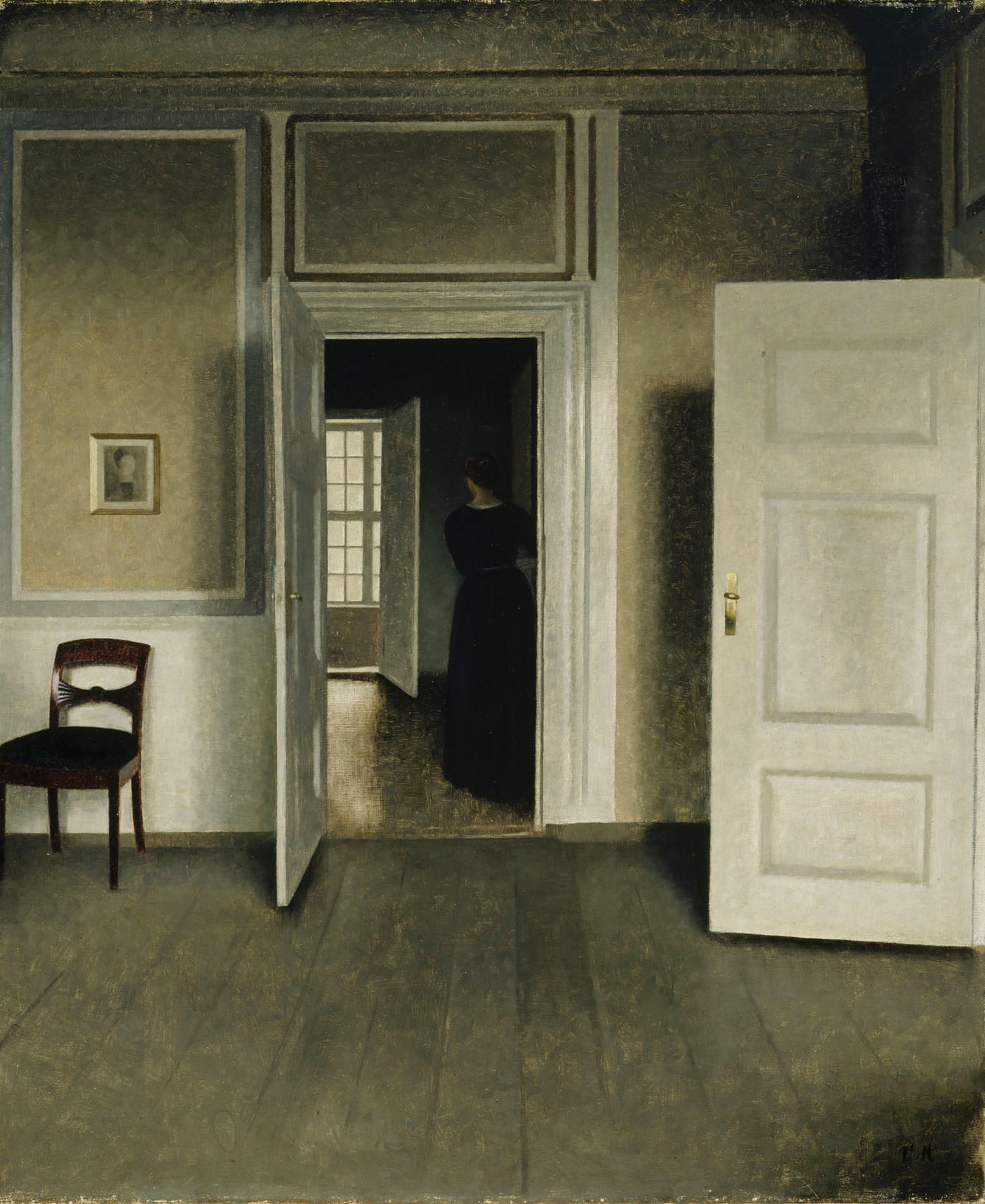 Interior from the Home of the Artist - Vilhelm Hammershøi -