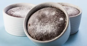 O delicado suflê de chocolate